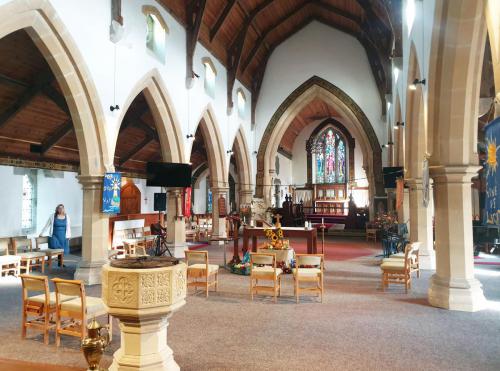 inside the church