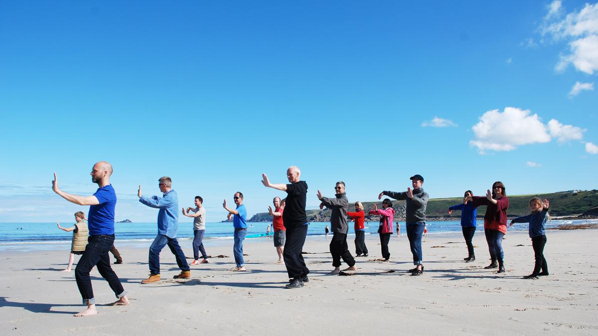 T'ai Chi dance on the beach